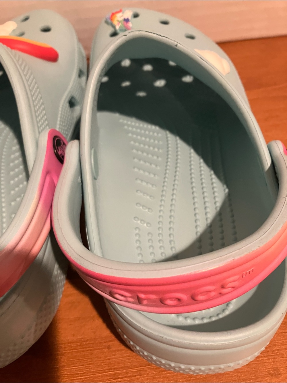 CROCS Kids Classic Rainbow Gem Clog - Pure Water - Picture 10 of 11